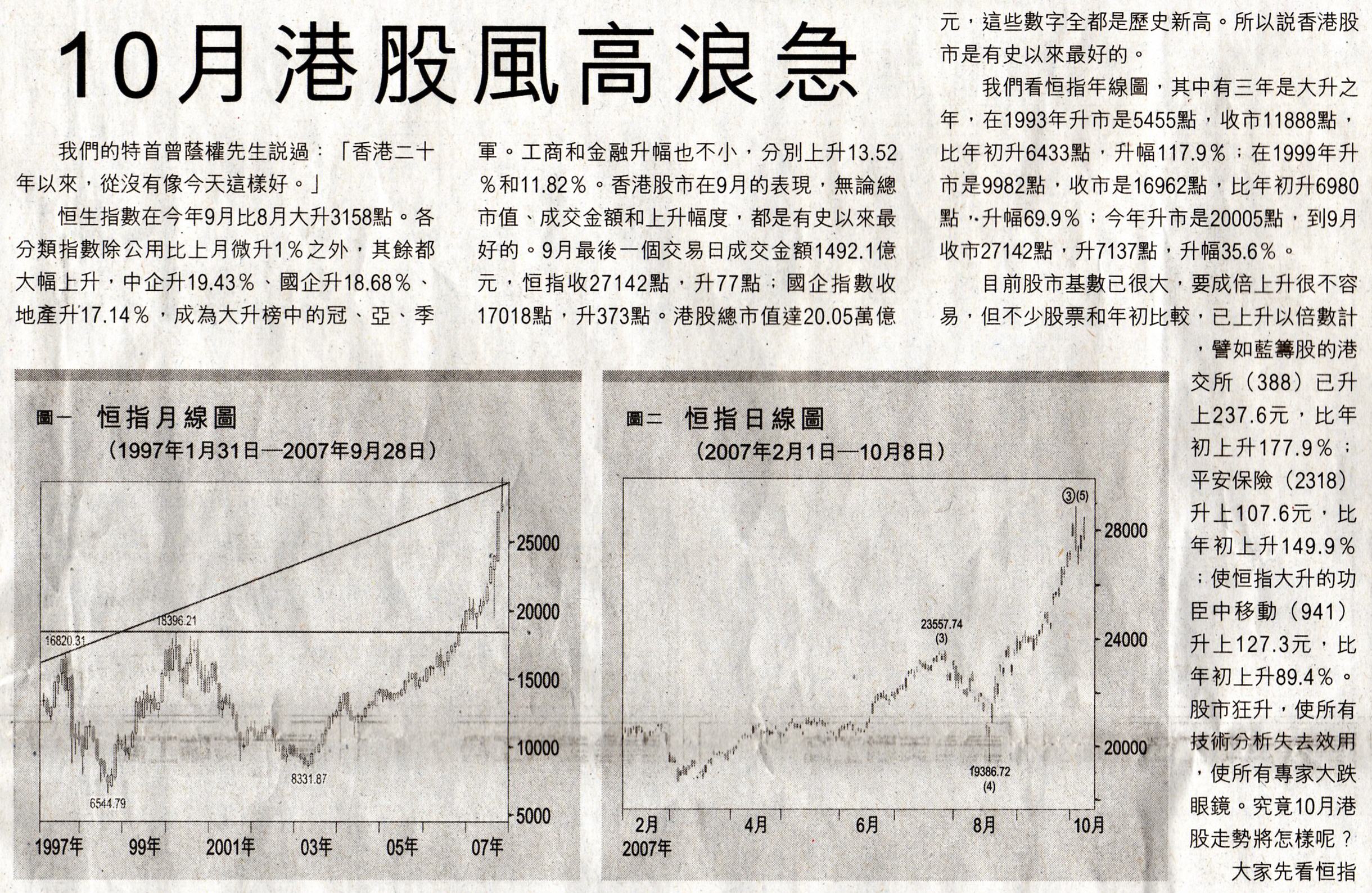 梁小鷹信報文章 - 2007年10月港股風高浪急 Part 1.jpg